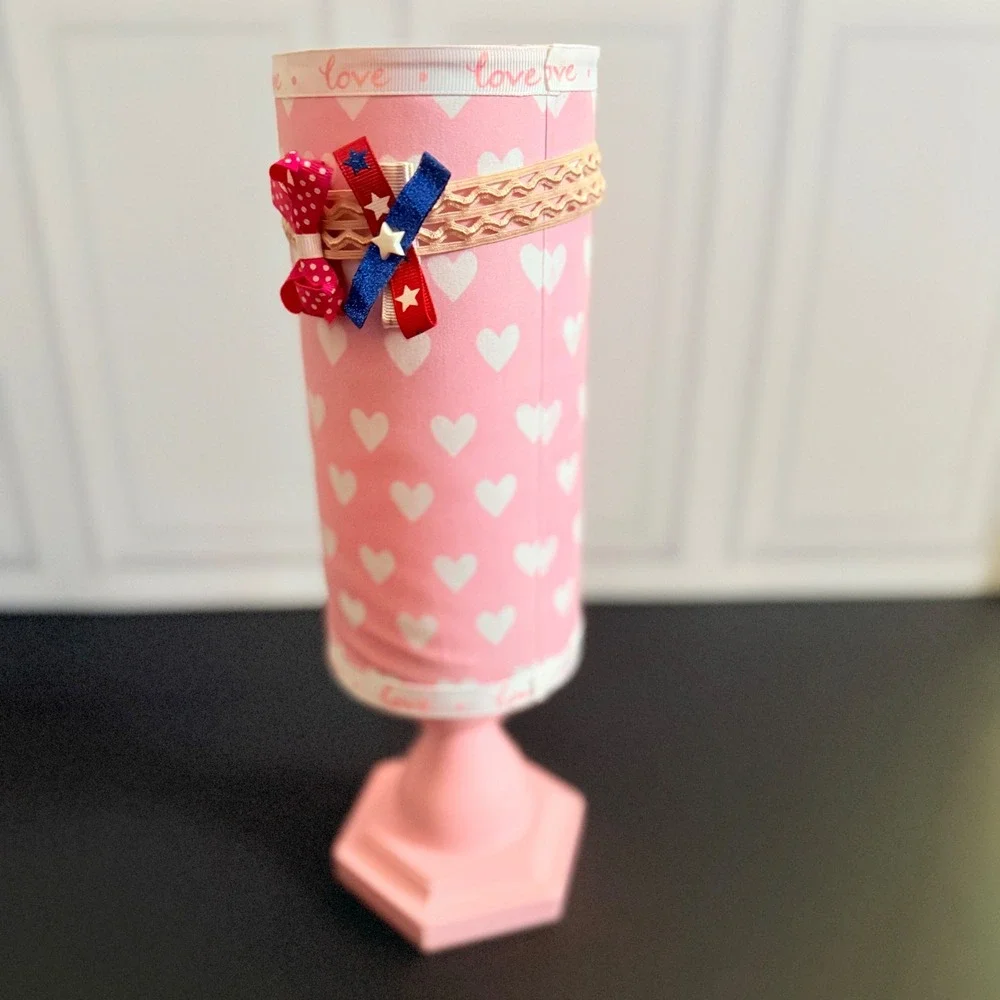 Pink‎ Heart Pattern headband holder
